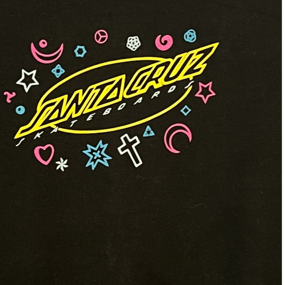 Santa Cruz Skateboard Black Crewneck Sweatshirt (M) - Picture 2 of 4